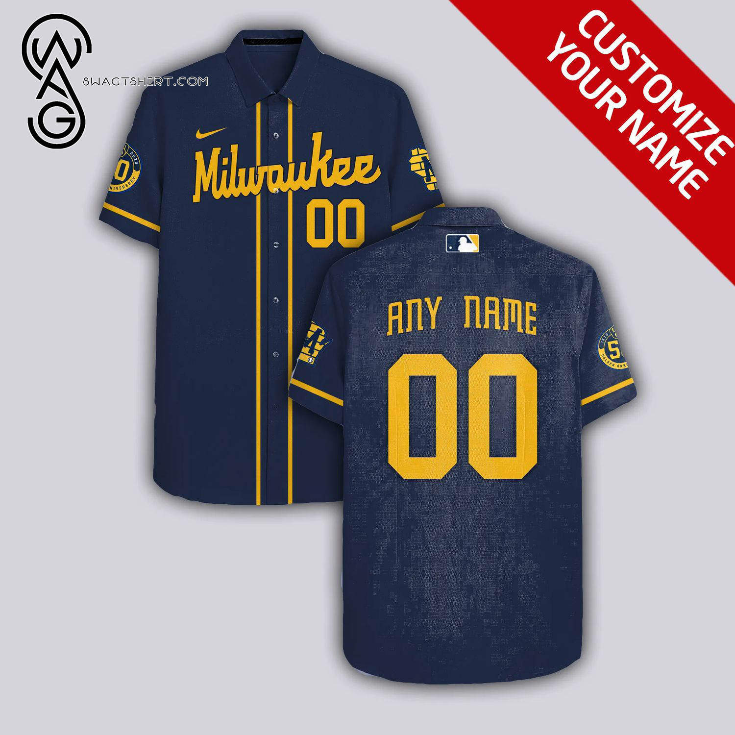 [Top Trending] The Milwaukee Brewers Full Printing Personalized Hawaiian Shirt